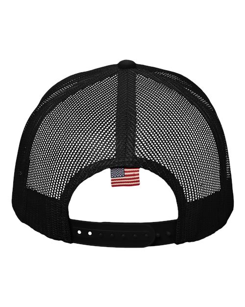 USA Flag Mesh Cap - Black/ USA Mesh Back