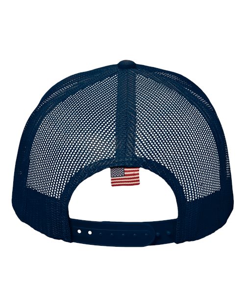 USA Flag Mesh Cap - Navy/ USA Mesh Back