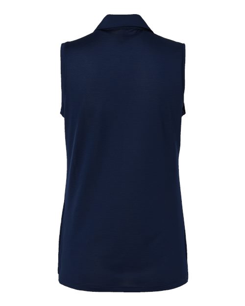 Women's Ottoman Sleeveless Polo - Collegiate Navy Back