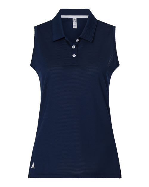 Women's Ottoman Sleeveless Polo - Collegiate Navy Front