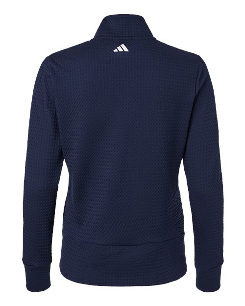Women's Ultimate365 Textured Full-Zip Jacket - Collegiate Navy Back