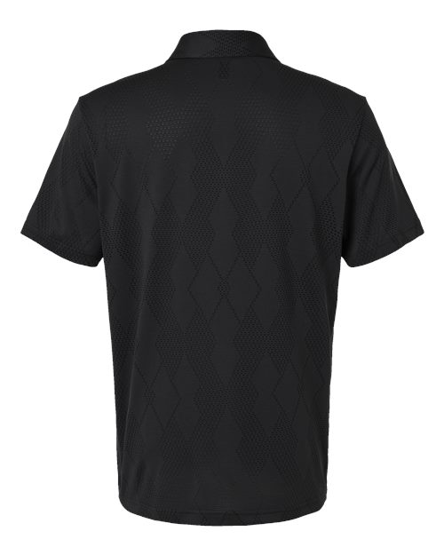 Men's Ultimate365 Textured Polo - Carbon Black Back