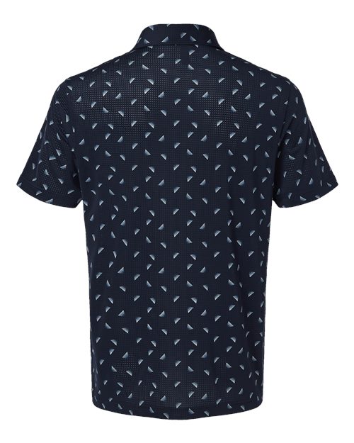 Men's Ultimate365 Mesh Print Polo - Collegiate Navy/ Wonder Silver Back
