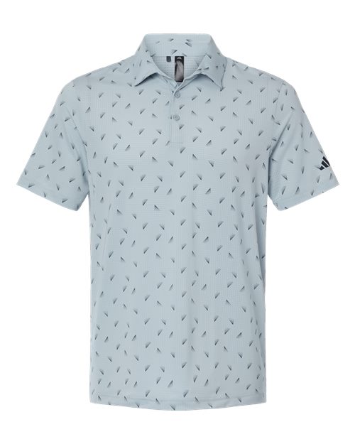 Men's Ultimate365 Mesh Print Polo - Wonder Blue/ Collegiate Navy Front