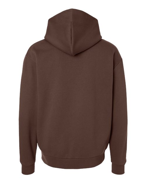 Unisex Boulevard Heavyweight Hooded Sweatshirt - Brown Back