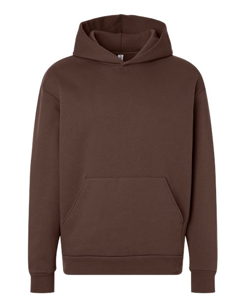 Unisex Boulevard Heavyweight Hooded Sweatshirt - Brown Front
