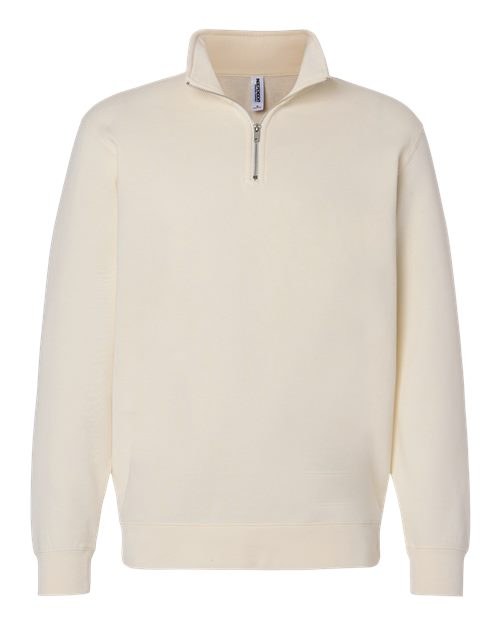 Unisex Midweight Quarter-Zip Pullover - Bone Front