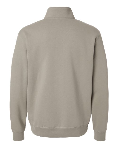 Unisex Midweight Quarter-Zip Pullover - Cement Back