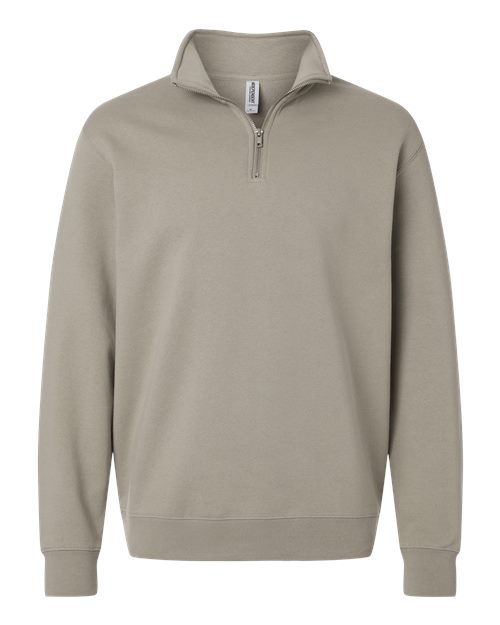 Unisex Midweight Quarter-Zip Pullover - Cement Front