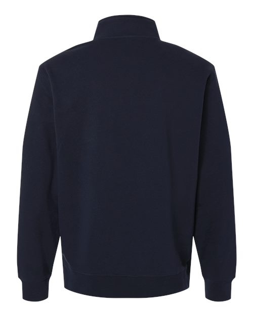 Unisex Midweight Quarter-Zip Pullover - Classic Navy Back