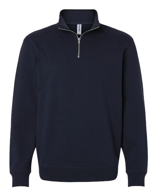 Unisex Midweight Quarter-Zip Pullover - Classic Navy Front