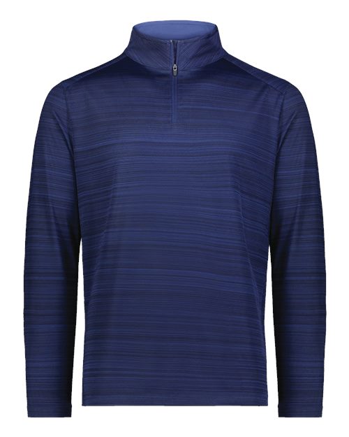 Unisex Pursuit Quarter-Zip Pullover - Navy Front