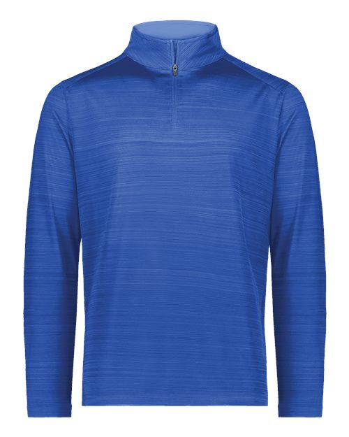Unisex Pursuit Quarter-Zip Pullover - Royal Front