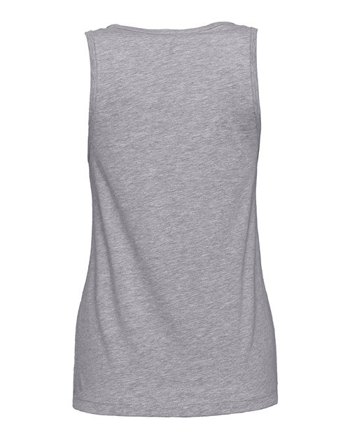 Women's Cotton Tank - Heather Grey Back