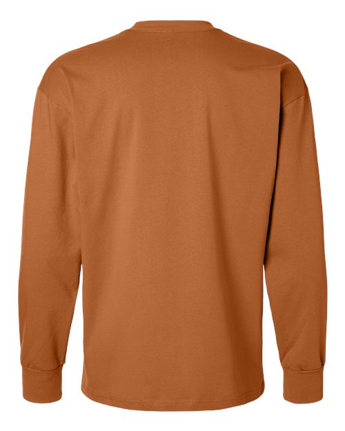 Unisex Heavyweight Long Sleeve T-Shirt - Clay Back