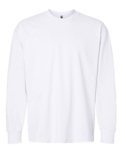 Unisex Heavyweight Long Sleeve T-Shirt - White Front