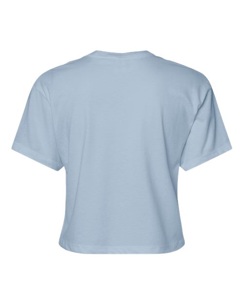 Women's Ideal Crop Top - Stonewash Denim Back