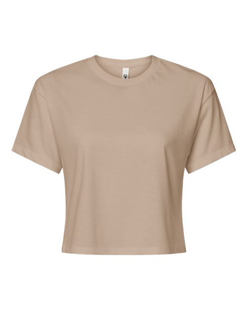 Women's Ideal Crop Top - Tan Front