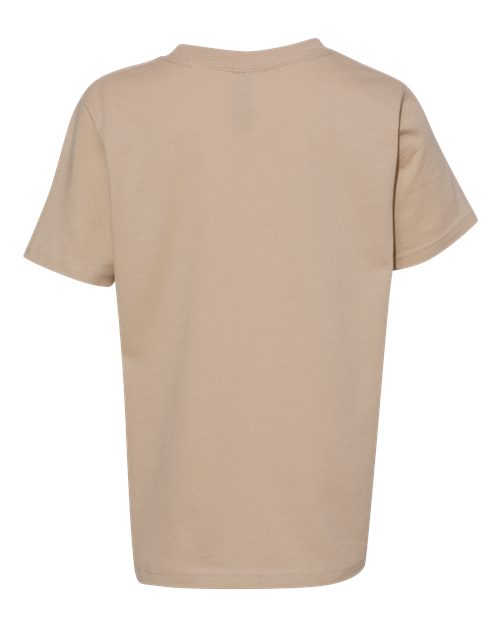Youth Cotton T-Shirt - Tan Back