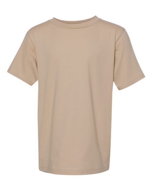 Youth Cotton T-Shirt - Tan Front