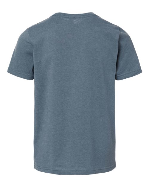 Youth CVC T-Shirt - Heather Slate Blue Back