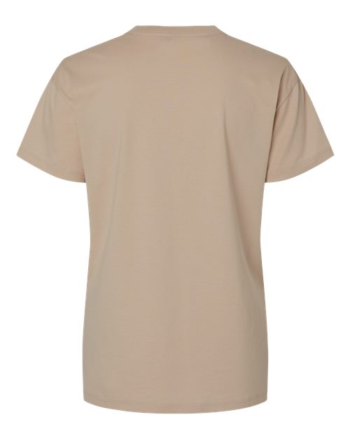 Women's Cotton Relaxed T-Shirt - Tan Back
