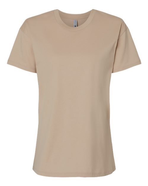 Women's Cotton Relaxed T-Shirt - Tan Front