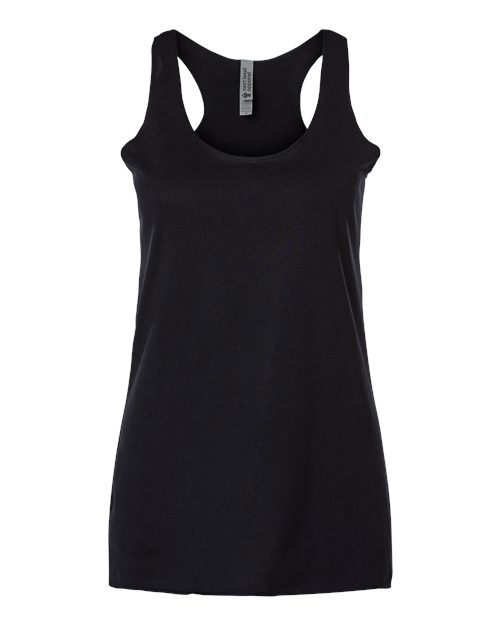 Women’s Triblend Racerback Tank - Black Front