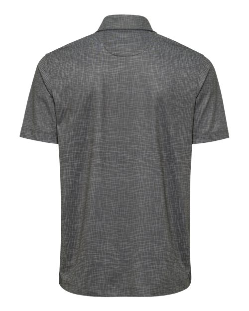 Men's Brunswick Performance Polo - Dark Grey Back