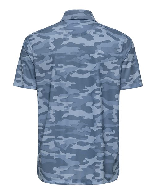 Men's Newport Camo Polo - Blue Camo Back