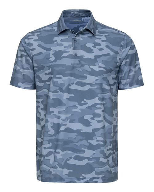 Men's Newport Camo Polo - Blue Camo Front