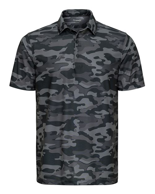 Men's Newport Camo Polo - Dark Camo Front
