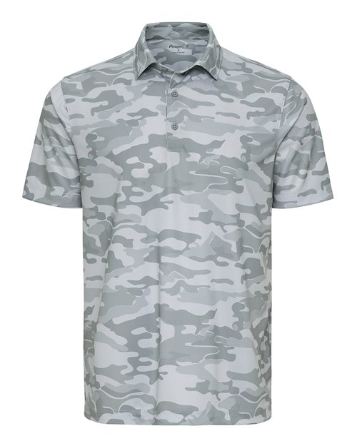 Men's Newport Camo Polo - Grey Camo Front