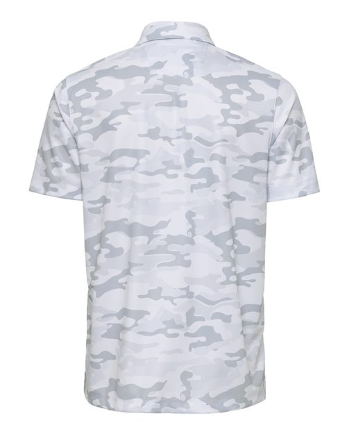 Men's Newport Camo Polo - White Camo Back