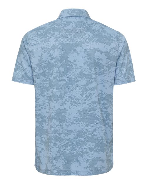 Men's Monterey Printed Polo - Light Blue Back
