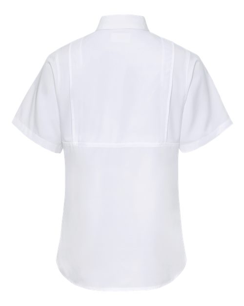 Women's Hatteras Performance Short Sleeve Fishing Shirt - White Back