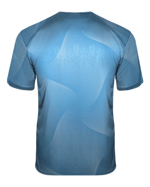 Unisex Warp T-Shirt - Columbia Blue Back
