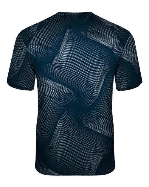 Unisex Warp T-Shirt - Navy Back