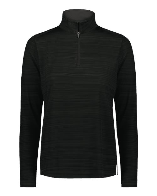 Women's Pursuit Quarter-Zip Pullover - Black Front