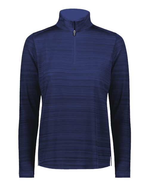 Women's Pursuit Quarter-Zip Pullover - Navy Front