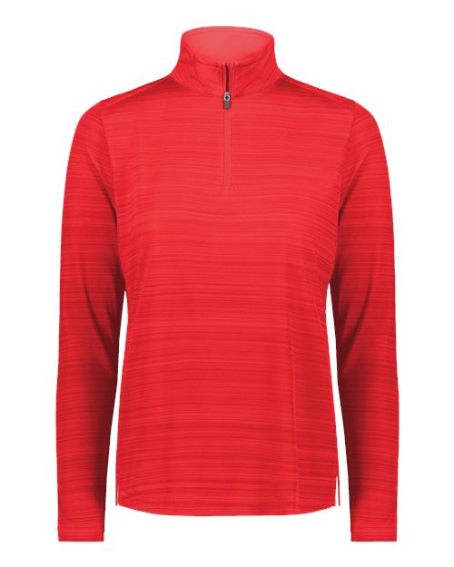 Women's Pursuit Quarter-Zip Pullover - Scarlet Front