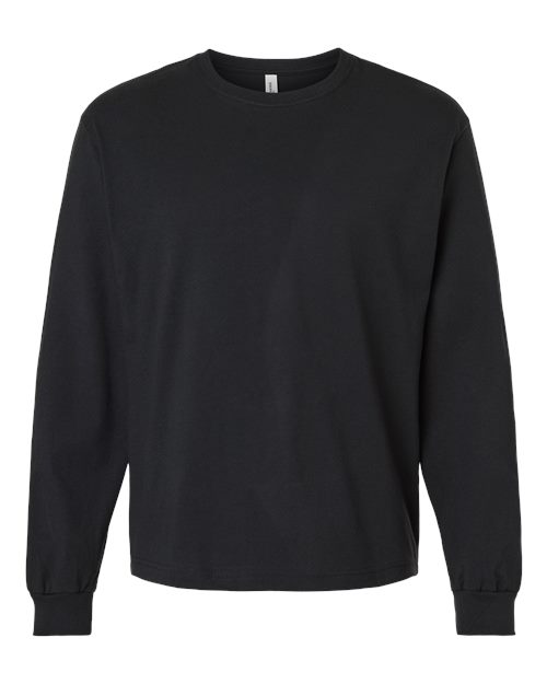 6 oz. Heavyweight Long Sleeve Tee - Vintage Black Front