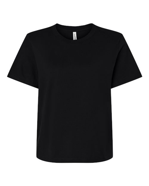Women's 6 oz. Heavyweight Tee - Black Front
