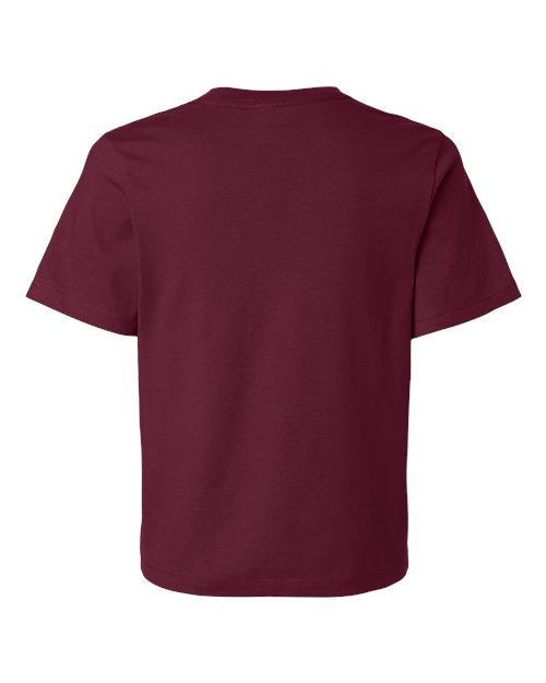 Women's 6 oz. Heavyweight Tee - Maroon Back