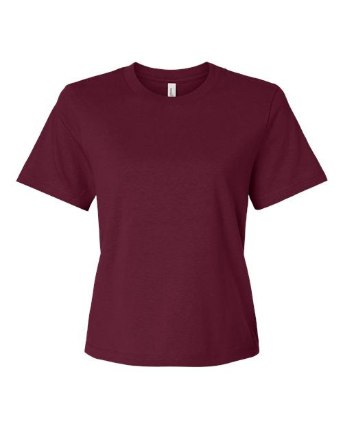 BELLA + CANVAS Women's 6 oz. Heavyweight Tee - Maroon Front