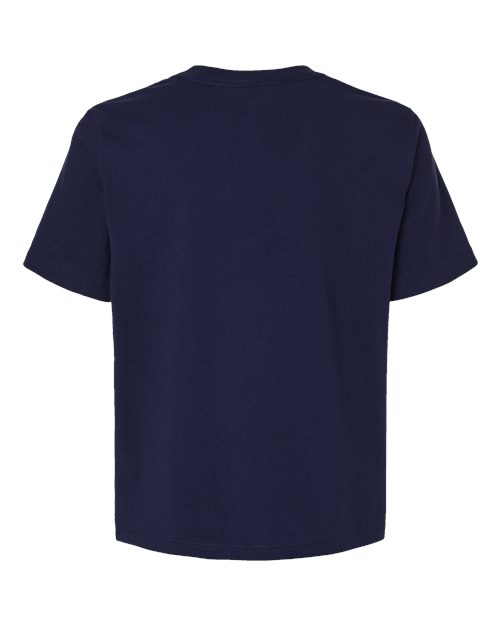 Women's 6 oz. Heavyweight Tee - Navy Back