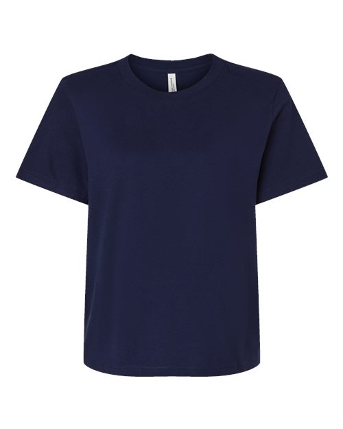 Women's 6 oz. Heavyweight Tee - Navy Front
