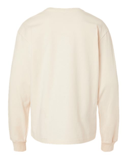 Youth 6oz. Heavyweight Long Sleeve Tee - Natural Back