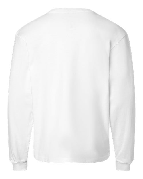 Youth 6oz. Heavyweight Long Sleeve Tee - White Back