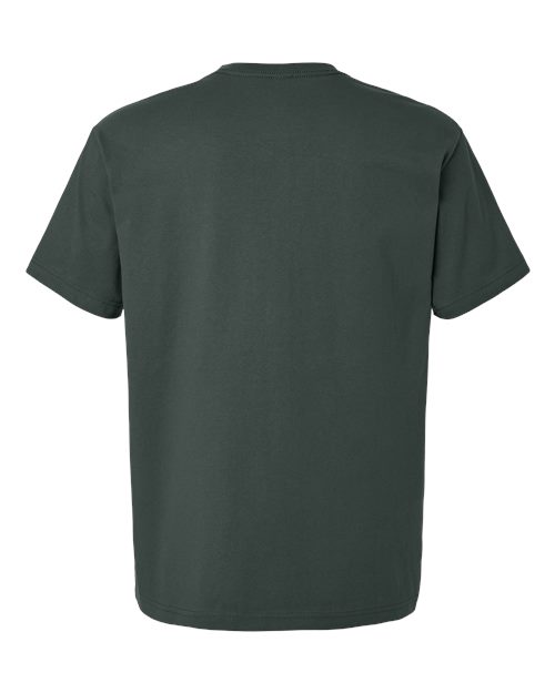 Unisex 7.5 oz Heavyweight Tee - Hunter Green Back